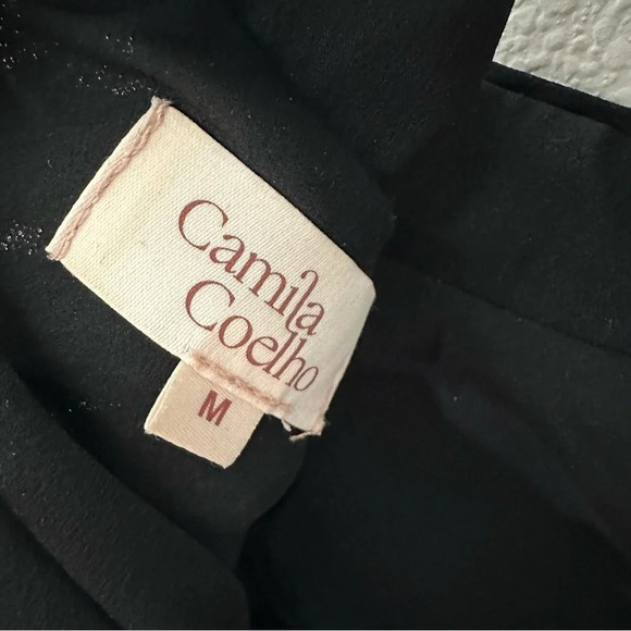 CAMILA COELHO Cassie Mini Glitter Black Dress SZ M - Picture 11 of 11